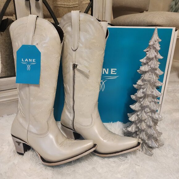 Lane Boots Smokeshow Pearl Champagne size 10 - Picture 2 of 6